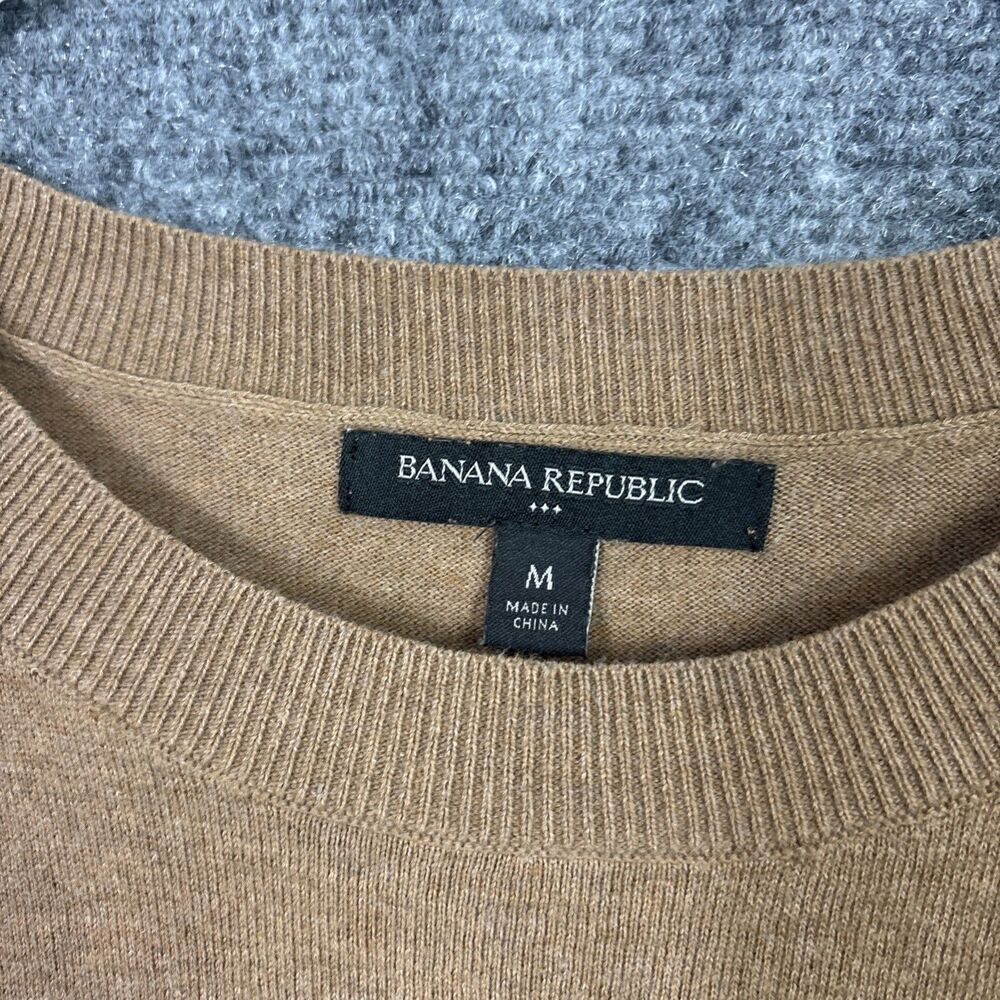 Banana Republic Sweater Top Blouse  Womens Size M Brown LLama Whimsy - Picture 3 of 9